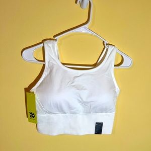 Target - All in Motion - White Long-line seamless Sports Bra - NEW - Size XL
